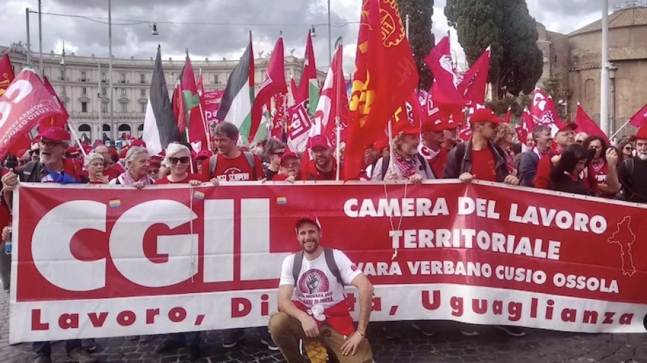 In 500 dal Novarese e Vco a Roma alla manifestazione della Cgil