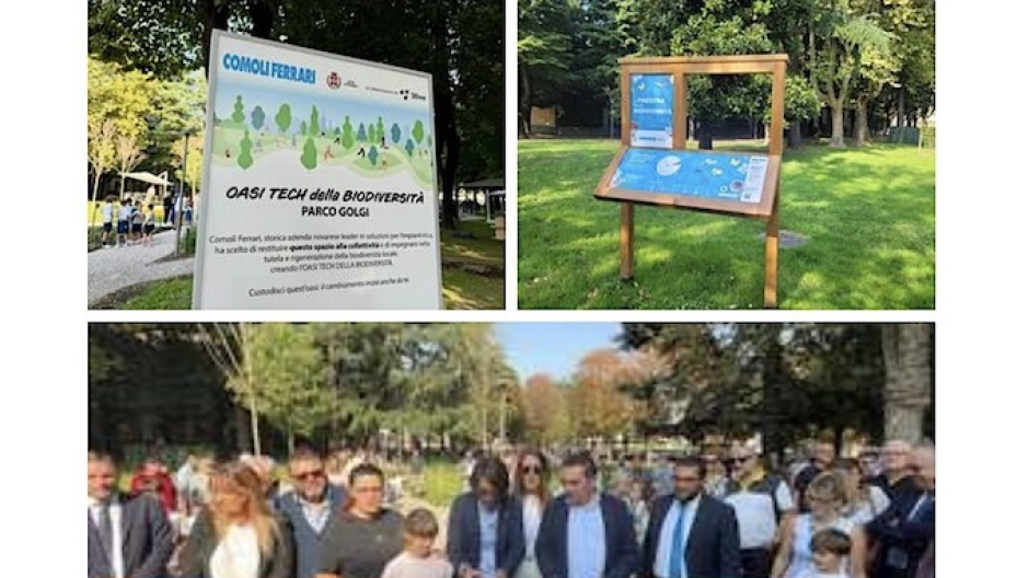 Novara, al Parco Golgi inaugurata l'Oasi Tech della Biodiversità