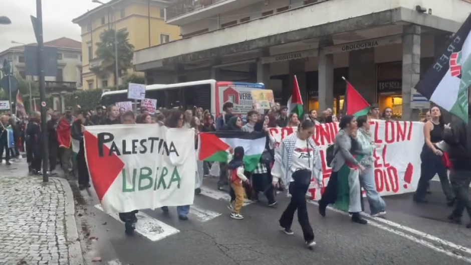 Sciopero generale del 3 ottobre. Manifestazioni per Gaza a Verbania e Novara 