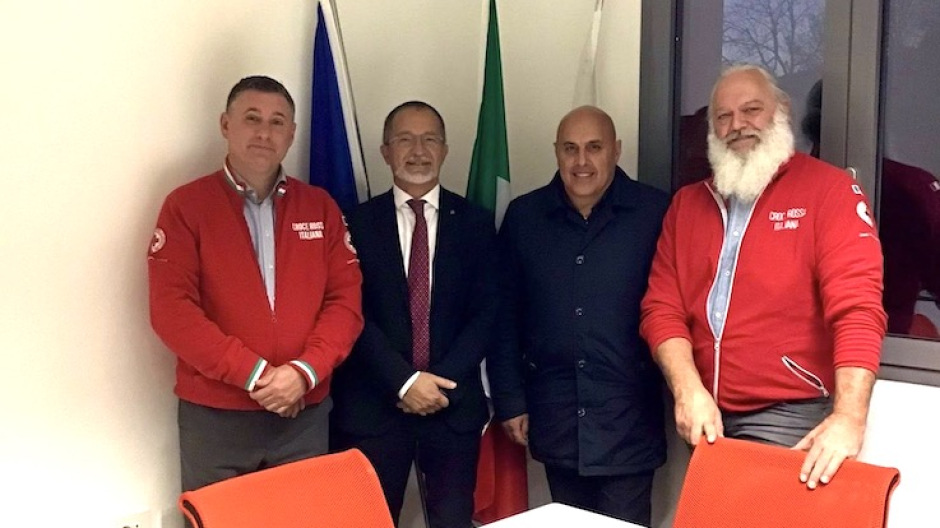 Visita dell'assessore regionale Vignale al Comitato Cri di Borgomanero