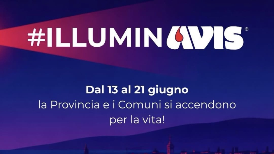 Al via #IlluminAVIS per promuovere la cultura della donazione di sangue