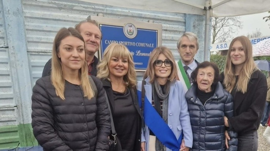 Mezzomerico, il campo sportivo è stato intitolato a Gian Vittorio Leonardi