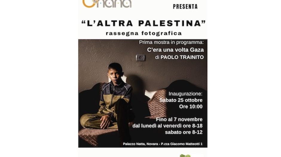 “C’era una volta Gaza” mostra di Paolo Trainito a Palazzo Natta