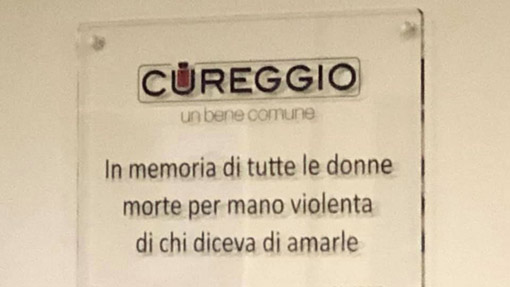 Cureggio, targa per le donne vittime di violenza