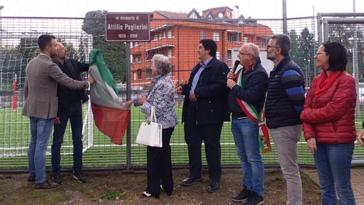 Invorio, inaugurato il campetto intitolato ad Attilio Paglierini. Fotogallery