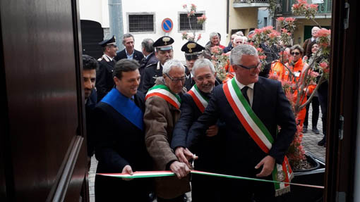 Meina, inaugurata la nuova biblioteca e centro polifunzionale. Foto