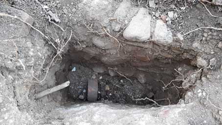 Oleggio, rinvenuto breve tratto di antico muro a secco