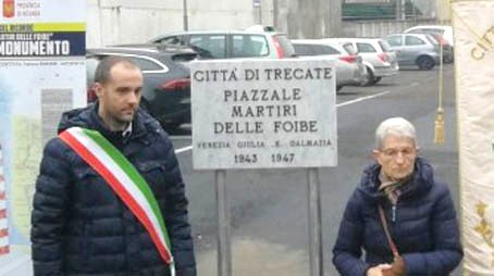 Trecate: intitolato un piazzale ai "Martiri delle Foibe"