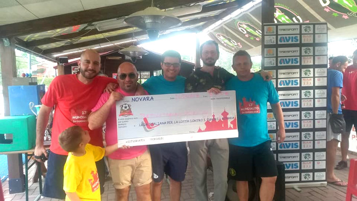 Mundialito 2018: il ricavato donato alla Lilt