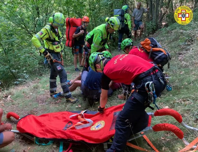 Cercatore di funghi novarese recuperato dall'elisoccorso in Valsesia