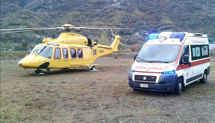 Carpignano Sesia, incidente fra auto e moto: centauro in rianimazione