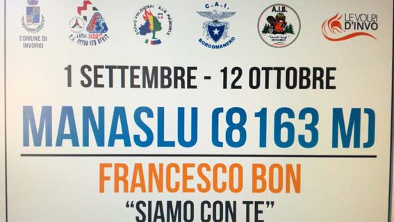 Invorio, presentazione dell'avventura himalayana di Francesco Bon