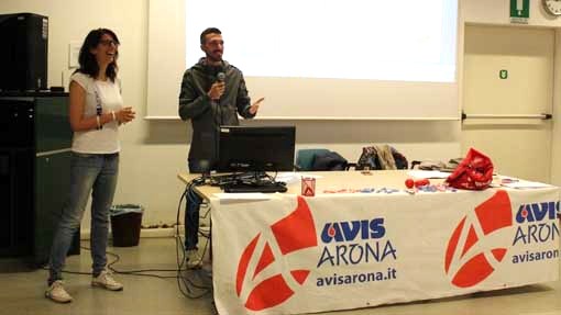 Giovani del gruppo Avis hanno incontrato gli studenti dell'Istituto Fermi