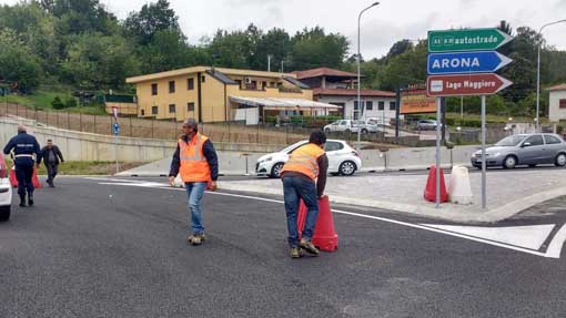  Pombia: aperta la nuova rotonda sulla SS32 