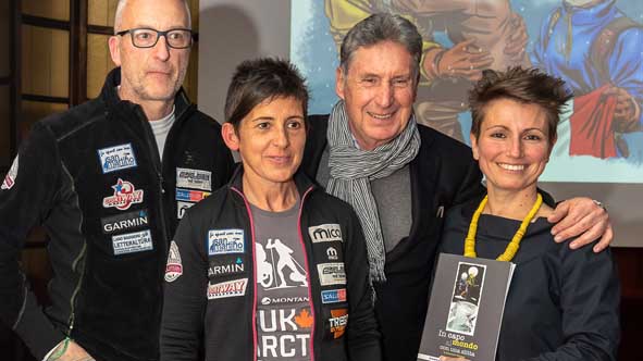 Affollato l'incontro con Laura Trentani che ha raccontato l'avventura alla Yukon Arctic Ultra. Foto