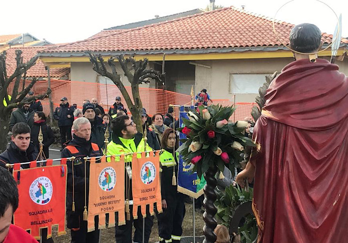La squadra AIB Invorio rinnova l'appuntamento con la celebrazione di S. Defendente
