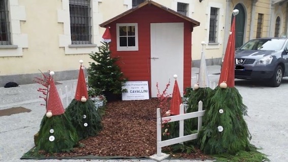 Ragazzi dell'Istituto "Cavallini" di Lesa per il Natale di Sesto Calende