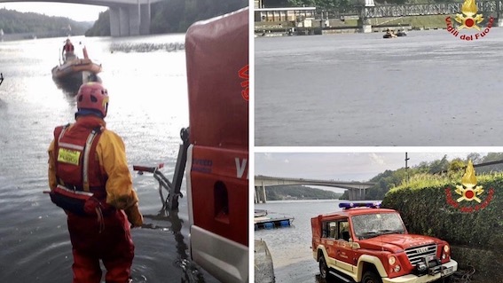 Imbarcazione in avaria alla diga della Miorina: i vigili del fuoco soccorrono la persona a bordo
