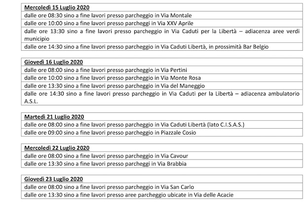 ct orari lavori