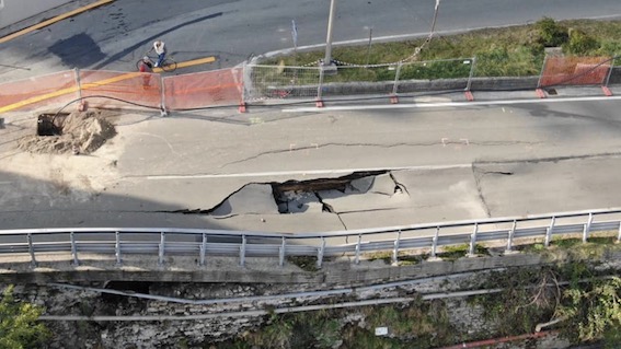 Arona, inizieranno la prossima settimana i lavori sulla SS33 dopo lo smottamento