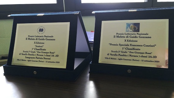 Nuovo riconoscimento per l'IC "Andrea Camilleri" di Varallo Pombia al premio "Il Meleto di Guido Gozzano"
