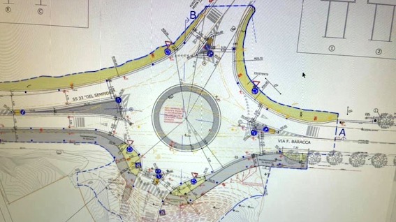 Partono i lavori per la realizzazione della rotonda in viale Baracca