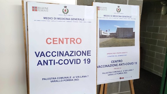 Varallo Pombia, proseguono le vaccinazioni al nuovo centro vaccinale