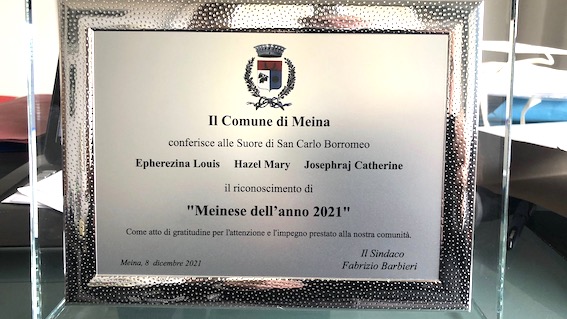 Meina, tre suore di San Carlo Borromeo "Meinesi dell'anno 2021"