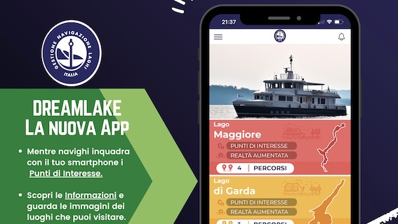DreamLake: la nuova app di Navigazione Laghi