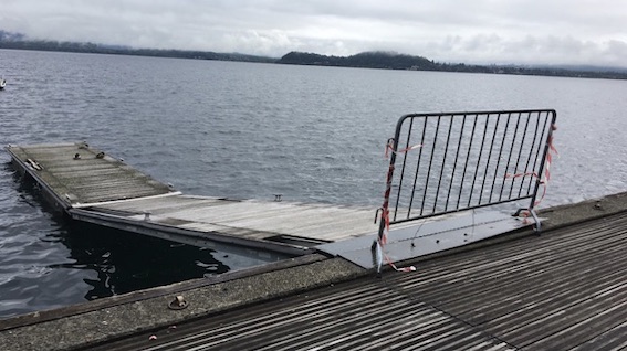Lesa: chiuso dall’autunno, pontile pubblico in attesa di manutenzione