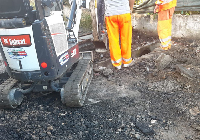 Dormelletto, iniziati i lavori per la viabilità in via Manzoni