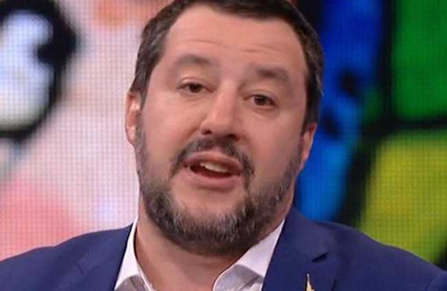 Comizio elettorale di Matteo Salvini ad Arona