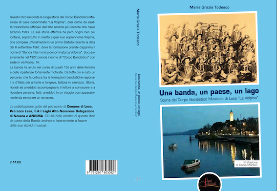 Lesa, festeggiamenti per i 155 anni del Corpo Bandistico Musicale: presentato il libro