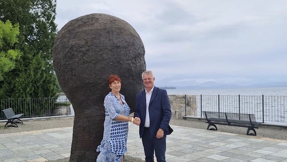 Meina: visita del Questore di Novara, dott.ssa Alessandra Faranda Cordella