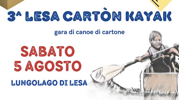 Il 5 agosto la terza edizione di "Lesa cartòn kayak"