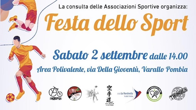 Varallo Pombia, il 2 settembre la Festa dello Sport