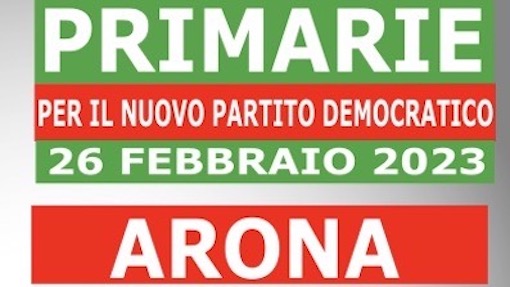 Anche ad Arona si vota per le primarie del Partito Democratico