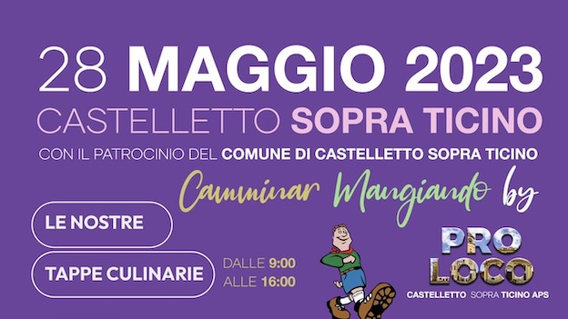 Castelletto Ticino, il 28 maggio la Pro Loco propone "Camminar Mangiando"