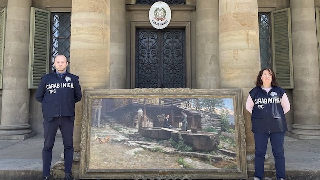  Arona, recuperato dai carabinieri e restituito quadro rubato nel 1997