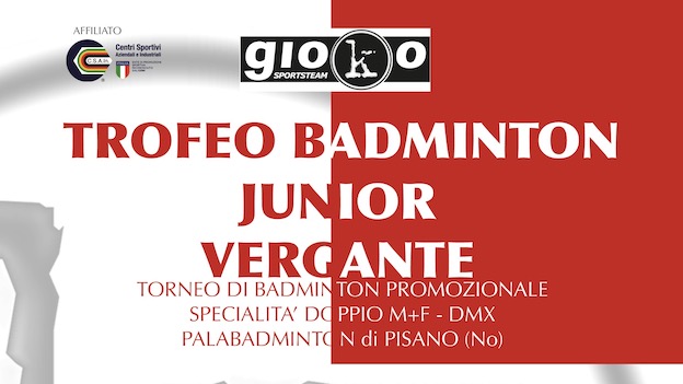 Badminton a Pisano, il 19 marzo torneo di doppio e doppio misto
