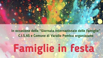 Varallo Pombia, il 18 maggio "Famiglie in festa"