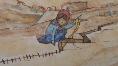 I disegni della piccola siriana "che cuce il mondo a colori" in mostra a Borgomanero