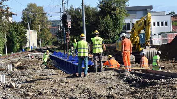 Borgomanero, proseguono i lavori per la realizzazione del sottopasso