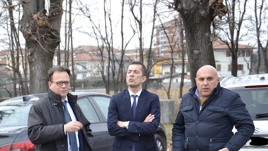 Borgomanero, visita dell'assessore regionale Gabusi