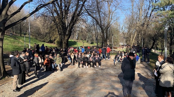 Studenti della "Gobetti" a Milano all'incontro con la sen. Segre