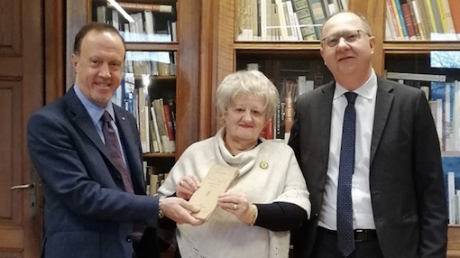 Donata alla Fondazione Marazza copia della prima edizione di poesie di Ragazzoni