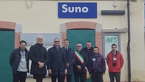 Il Direttore Generale FS in visita al Museo Ferroviario di Suno. Foto