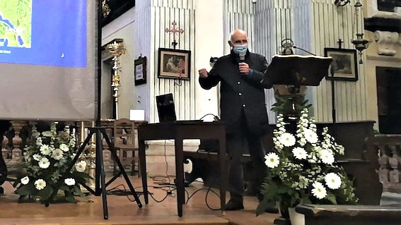 Miasino, incontro con il prof. Della Torre nella chiesa di San Rocco