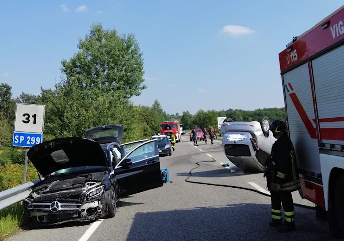 Incidente a Prato Sesia: due auto coinvolte 