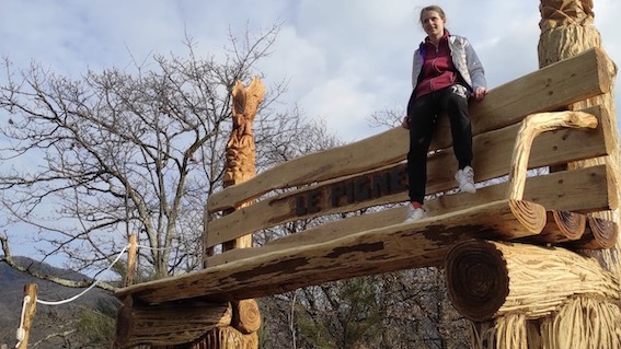 Ameno: una panchina gigante all'Adventure Park